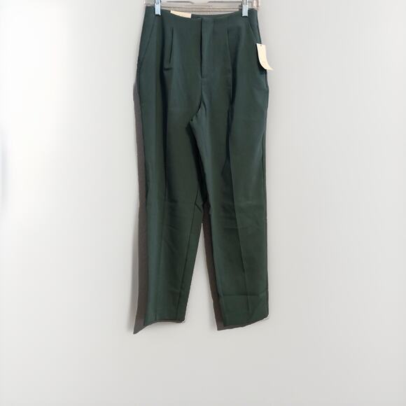 a new day Pants - A New Day Smoked Turquoise Tapered Leg High Rise Slim Pants 2R Pockets Trousers